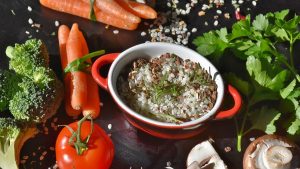 Explore a vibrant assortment of fresh vegetables and herbs perfect for healthy cooking.